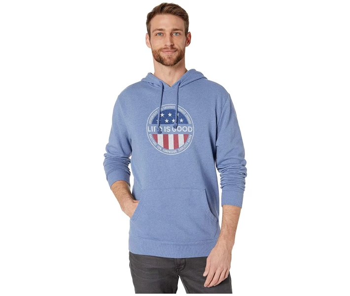 Фото - чоловіче худі Худі Life is Good Simply True Vintage Blue L