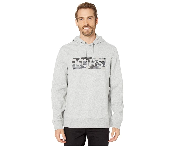 Фото - чоловіче худі Худі Michael Kors Camo Kors Logo Heather Grey XL