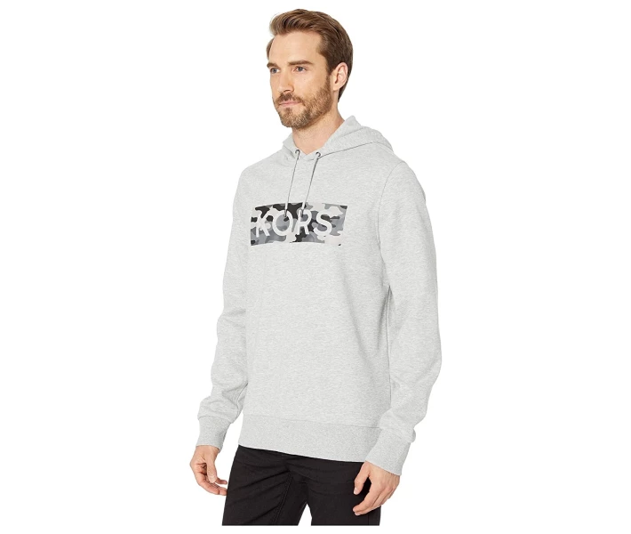 Фото - чоловіче худі Худі Michael Kors Camo Kors Logo Heather Grey XL