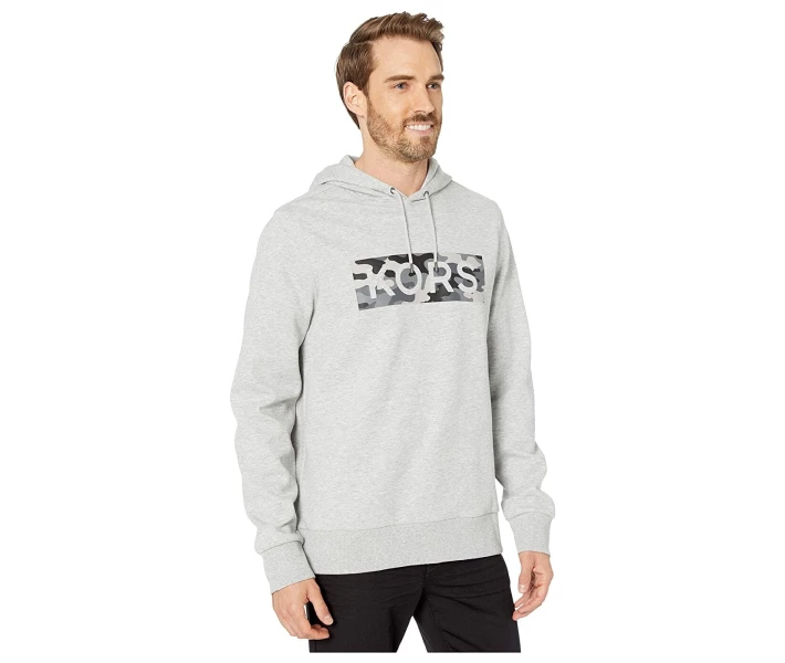 Фото - чоловіче худі Худі Michael Kors Camo Kors Logo Heather Grey XL