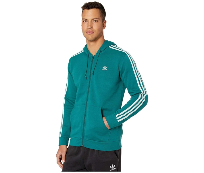 Фото - чоловіче худі Худі Adidas 3-Stripes Noble Green / Vapour Green M