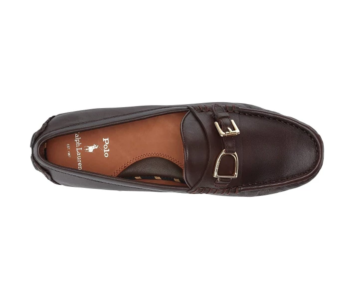 Фото - чоловічу туфлю Туфлі лофери Polo Ralph Lauren Anders Bit Brown Calf Leather 46