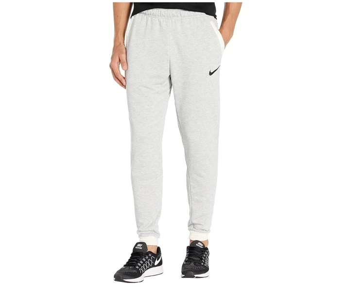 Фото - чоловічі спортивні штани Штани спортивні Nike Dry Pants Taper Fleece Grey Heather / Pale Ivory / Black XXL