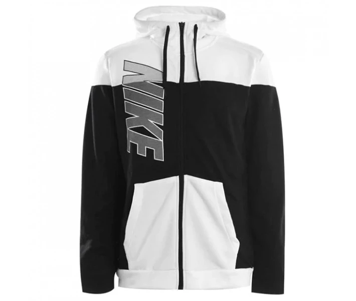 Фото - чоловіче худі Худі Nike Flc FZip Hood Sn03 Black / White S