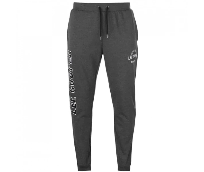 Фото - чоловічі спортивні штани Спортивні штани Lee Cooper Logo CH Charcoal XL