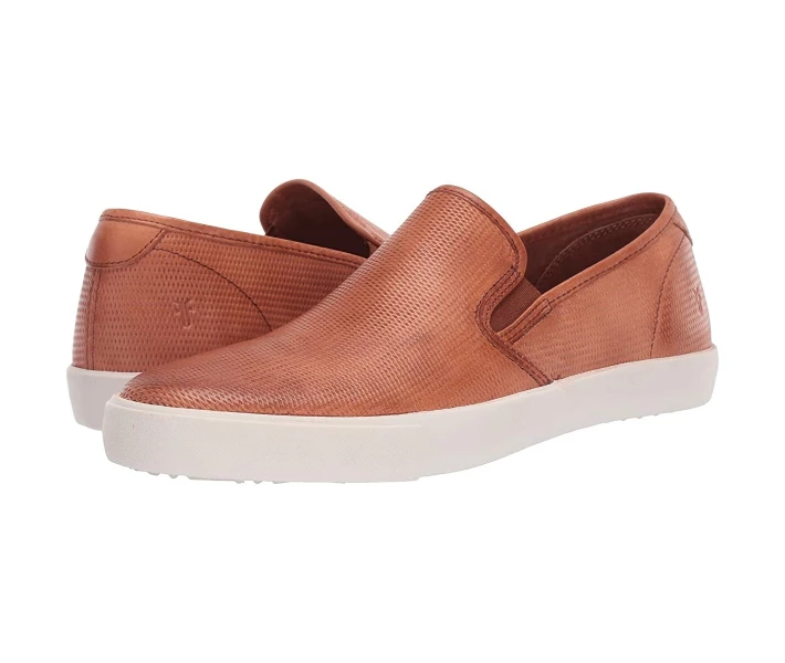 Фото - чоловічий сліпон Сліпони Frye Brett Perf Slip-On Cognac Antique Tumbled Veg Tan 44