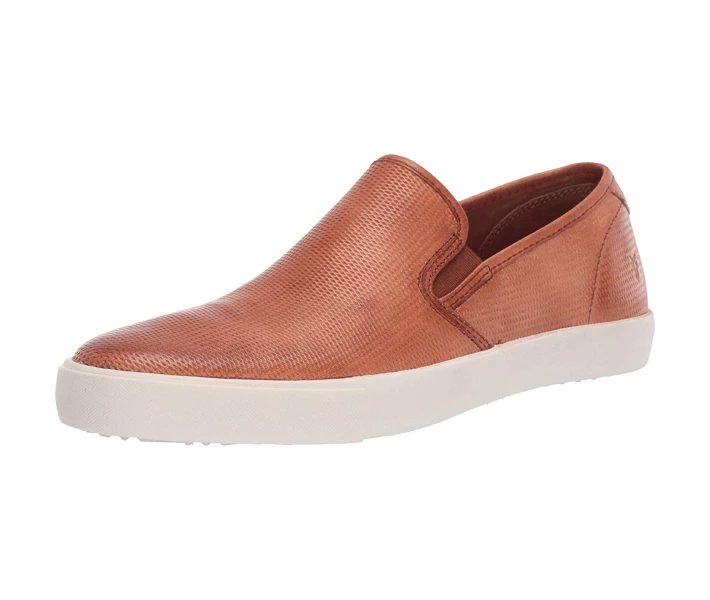 Фото - чоловічий сліпон Сліпони Frye Brett Perf Slip-On Cognac Antique Tumbled Veg Tan 44