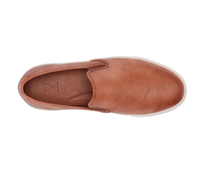 Фото - чоловічий сліпон Сліпони Frye Brett Perf Slip-On Cognac Antique Tumbled Veg Tan 44