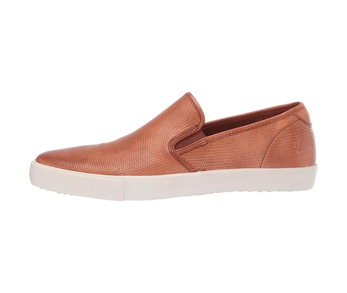 Фото - чоловічий сліпон Сліпони Frye Brett Perf Slip-On Cognac Antique Tumbled Veg Tan 44