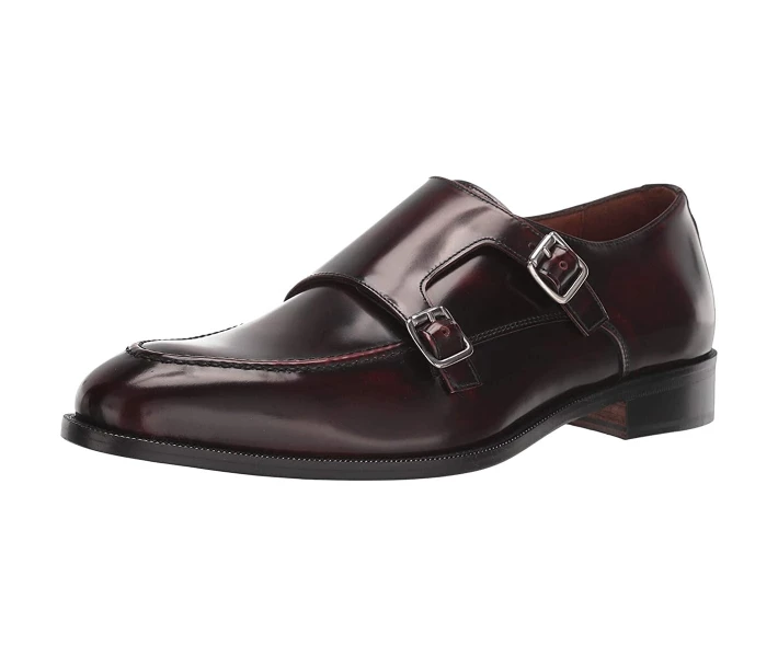 Фото - чоловічу туфлю Туфлі оксфорди Massimo Matteo Veneto Double Monk Bordo Veneto Leather 43