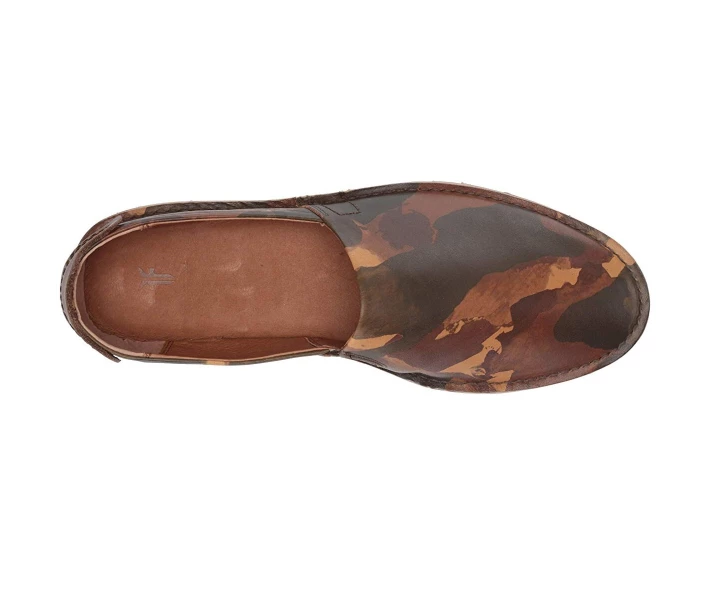 Фото - чоловічу туфлю Туфлі лофери Frye Montauk A-Line Camo Printed Veg Tan 42