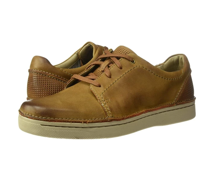 Фото - чоловічий кросівок Кросівки Clarks Kitna Stride Tan Leather 42.5