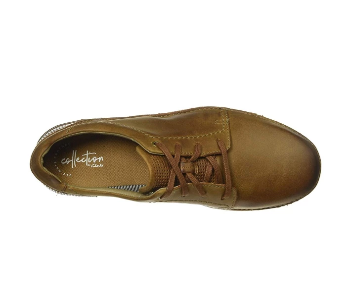 Фото - чоловічий кросівок Кросівки Clarks Kitna Stride Tan Leather 42.5