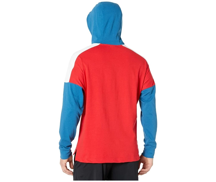 Фото - чоловічу толстовку Футболка Nike NSW Pullover Jersey Color Block University Red / Industrial Blue / White L