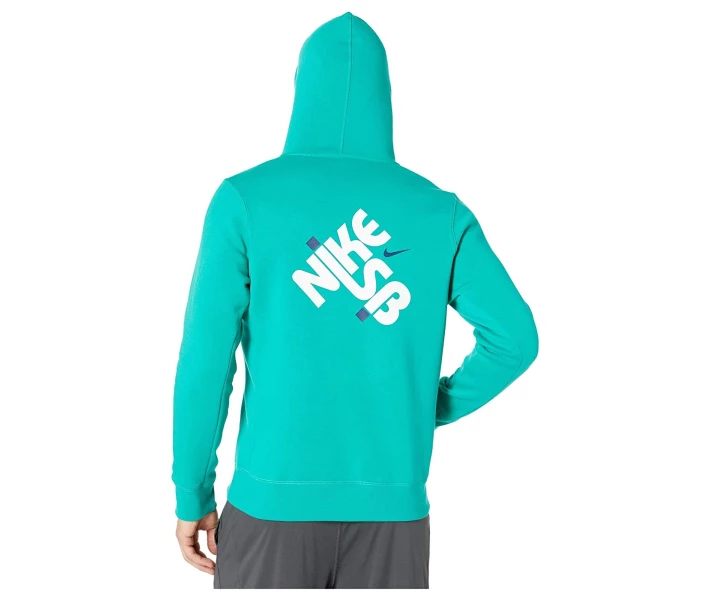 Фото - чоловічу толстовку Футболка Nike SB Pullover Graphic Neptune Green / White XXL