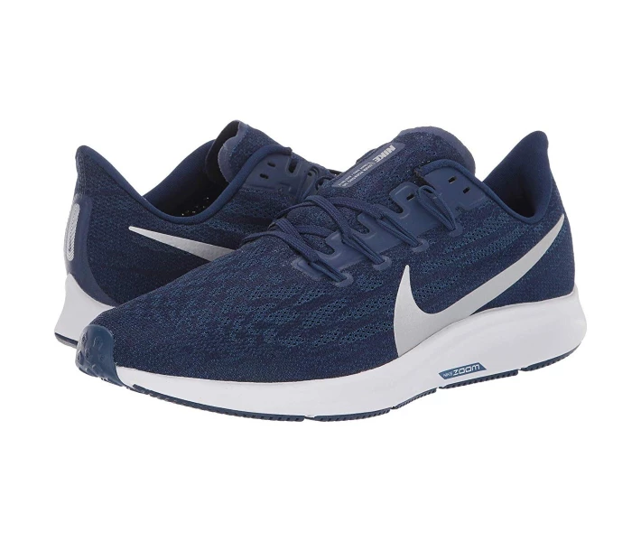 Фото - чоловічий кросівок Кросівки Nike Air Zoom Pegasus 36 Blue Void/Metallic Silver/Coastal Blue 40.5