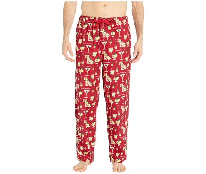 Фото - чоловічі домашні штани Штани домашні Tommy Bahama Cheers Flannel Pants Holiday Cheer Red XL