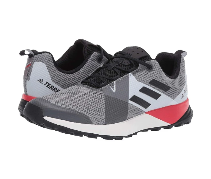 Фото - чоловічий кросівок Кросівки Adidas Terrex Two Grey Three/Black/Active Red 39.3