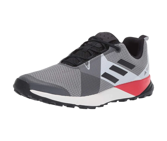 Фото - чоловічий кросівок Кросівки Adidas Terrex Two Grey Three/Black/Active Red 39.3