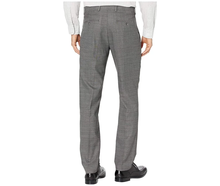 Фото - чоловічі штани Штани Perry Ellis Very Slim Tonal Heathered Plaid Dress Pants Charcoal 31W 32L