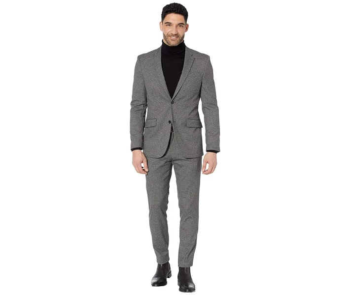 Фото - чоловічі штани Штани Perry Ellis Slim Stretch Texture Pants Smoke Pearl 38W 32L