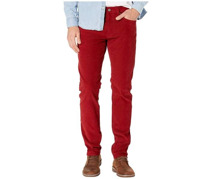 Фото - чоловічі штани Штани J.Crew 484 Slim-Fit Pant in Corduroy Fireside Red 32W 32L