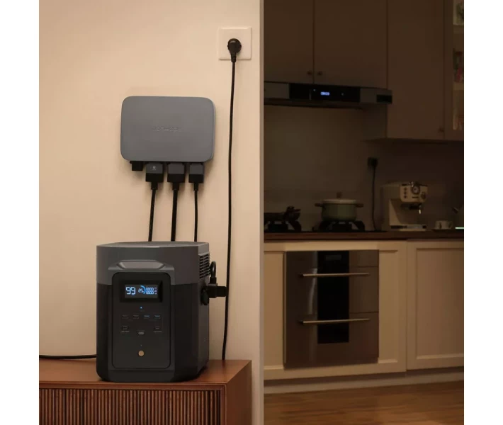 Фото - зарядну станцію Комплект енергонезалежності EcoFlow PowerStream 600Вт та зарядна станція Delta Pro