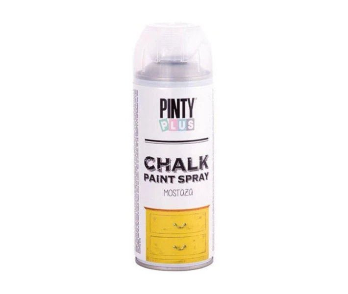 Фото - акрилову фарбу Фарба аерозоль акрилова Pinty Plus Chalk finish Жовтий світла 400 мл (NV100801)