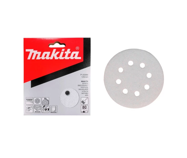 Набір шліфувального паперу Makita P-33364 (125 мм, 8 отворів