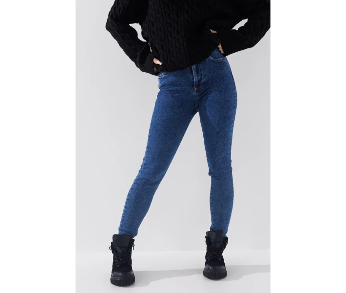 Фото - жіночі джинси Джинси Slim Fit жіночі LAWA WBC02413 38 Синій (2000990750877)