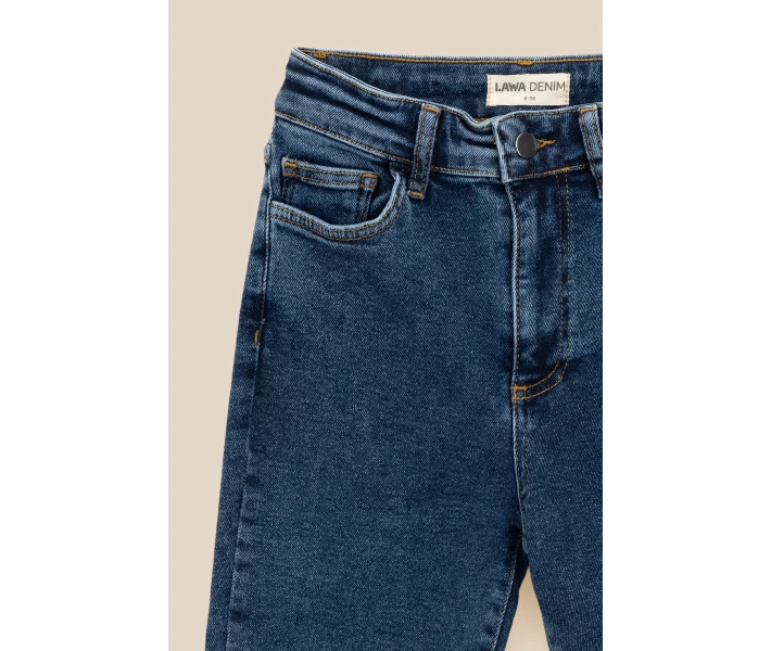 Фото - жіночі джинси Джинси Slim Fit жіночі LAWA WBC02413 38 Синій (2000990750877)