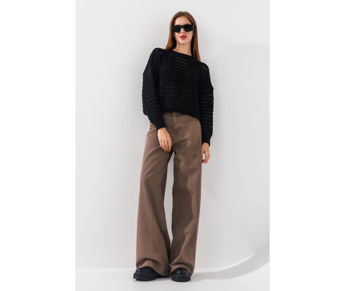 Фото - жіночі джинси Джинси Baggy жіночі Zeo Basic 4543 40 Капучино (2000990723680)