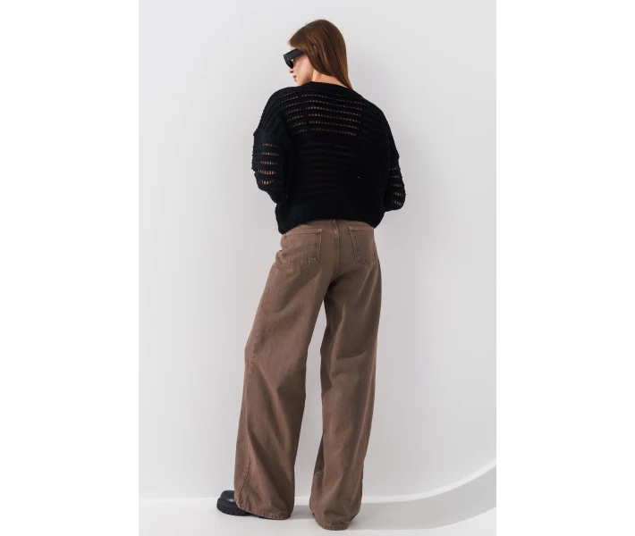 Фото - жіночі джинси Джинси Baggy жіночі Zeo Basic 4543 40 Капучино (2000990723680)