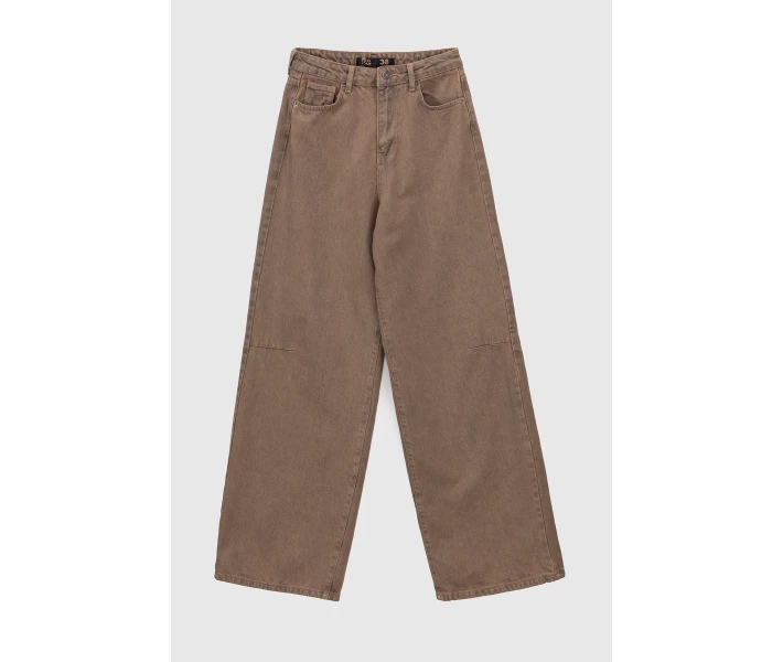 Фото - жіночі джинси Джинси Baggy жіночі Zeo Basic 4543 40 Капучино (2000990723680)