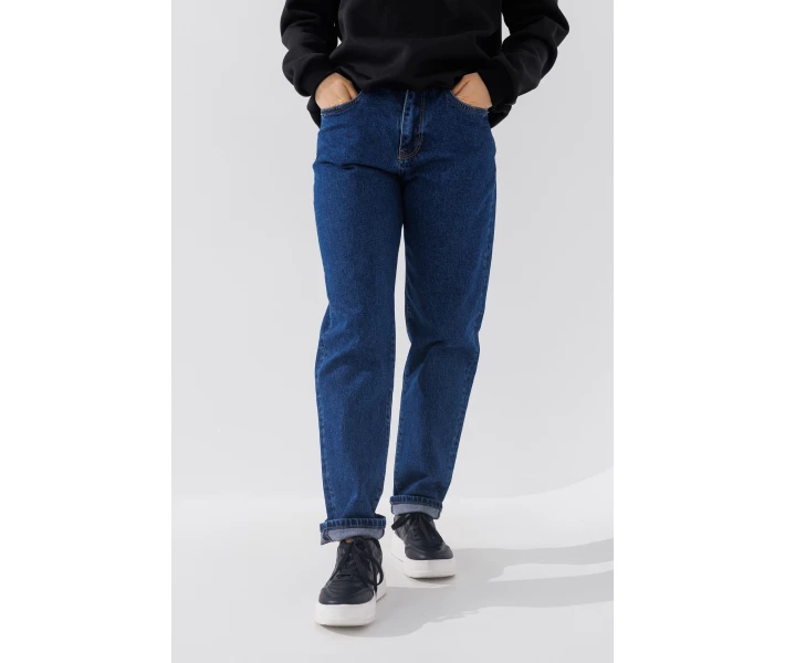 Фото - жіночі джинси Джинси Mom Fit жіночі Zeo Basic 3940-1 36 Синій (2000990723710)