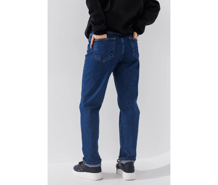 Фото - жіночі джинси Джинси Mom Fit жіночі Zeo Basic 3940-1 36 Синій (2000990723710)