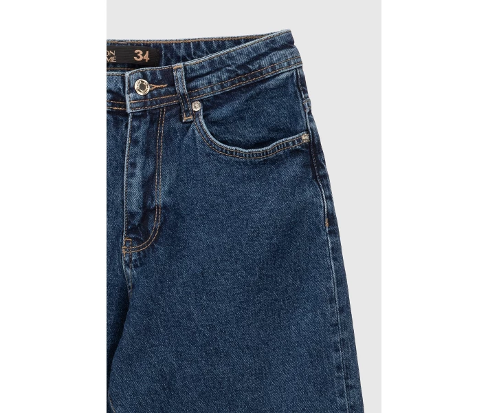 Фото - жіночі джинси Джинси Mom Fit жіночі Zeo Basic 3940-1 36 Синій (2000990723710)
