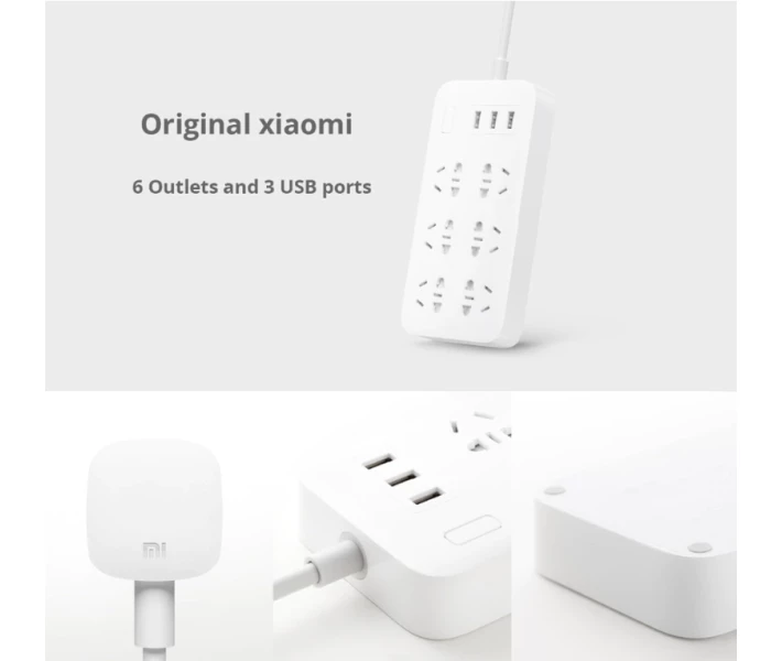 Фото - мережевий фільтр Мережевий фільтр Xiaomi Power Strip 6 розеток 1.8m CXB6-1QM (94507)