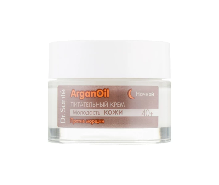 Фото - корейський крем для обличчя Крем для обличчя Dr. Sante Argan Oil Поживний проти зморшок нічний 40+ 50 мл (4823015929106)