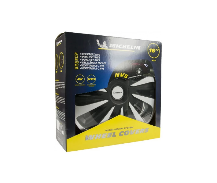 Фото - ковпак Автомобільний ковпак Michelin Calibre Silver Black 14 (73739) (488747-01)
