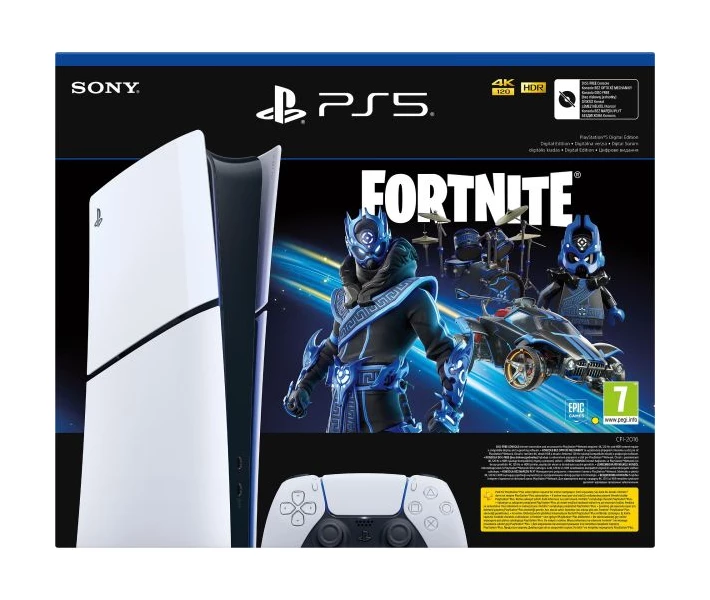 Фото - ігрову консоль Ігрова консоль Sony PlayStation 5 Slim Digital Edition Fortnite Cobalt Star Bundle