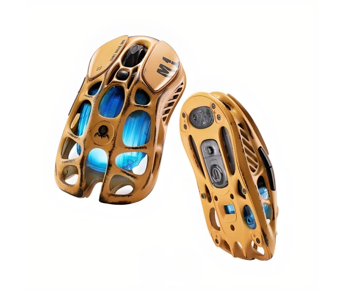 Фото - Мишки Миша GRAVASTAR Mercury M1 Pro ігрова з комбінованим підключенням, Battle Worn Edition-жовтий