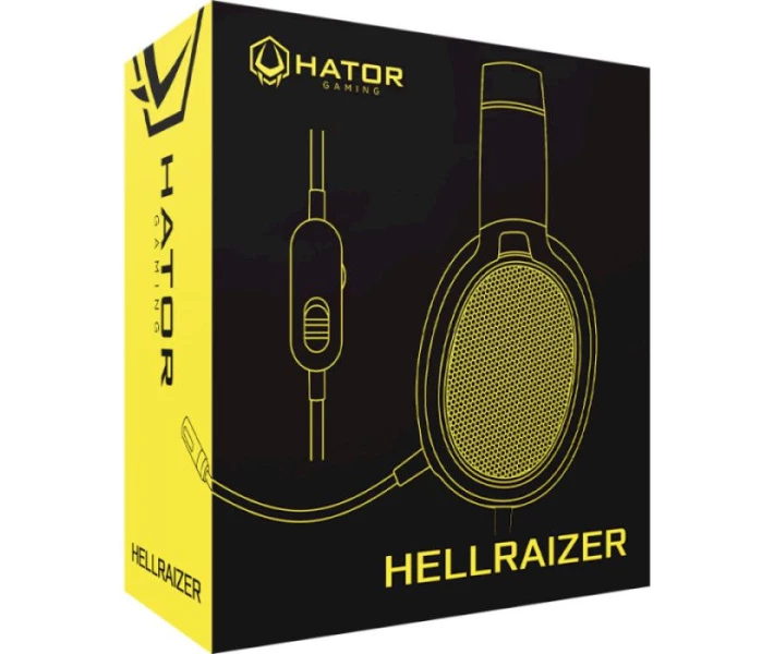 Фото - навушники Ігрова гарнітура HATOR Hellraizer Black Black (HTA-812)