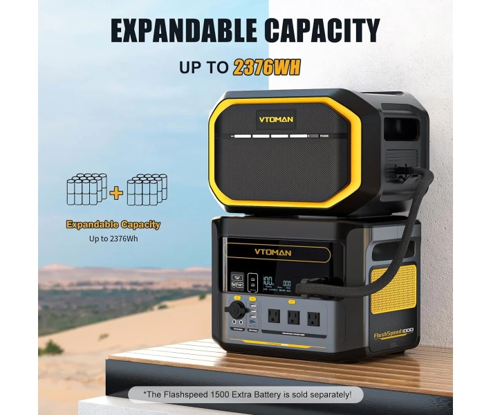 Зарядна станція Vtoman FlashSpeed ​​1000 (828 Вт/год) 1000W AC