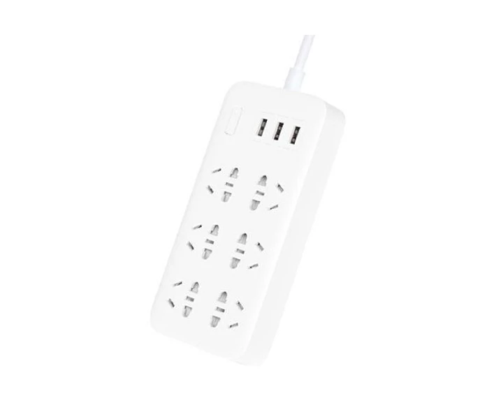 Фото - мережевий фільтр Подовжувач Xiaomi Mi Power Strip (6 розеток + 3 USB-port) фільтр універсальний білий (83100)