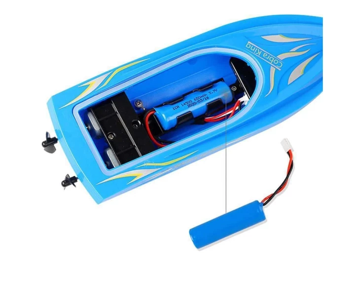 Фото - радіокеровану іграшку Катер на радіокеруванні Boat Racing Cobra King (Blue)