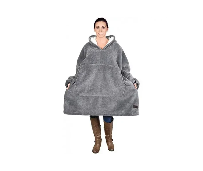 Фото - жіночий домашній халат Плед-халат оверсайз Затишний XPRO HUGGLE HOODIE (123461389_293)