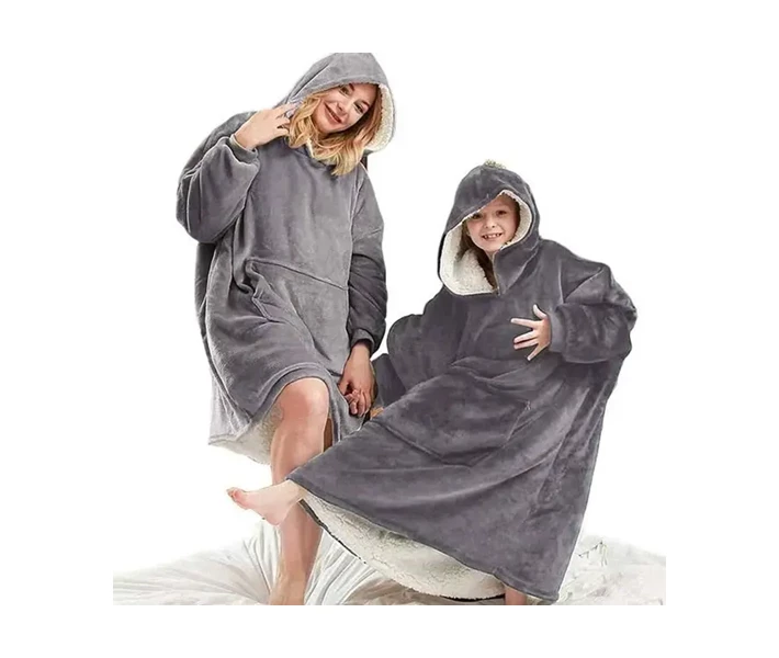 Фото - жіночий домашній халат Плед-халат оверсайз Затишний XPRO HUGGLE HOODIE (123461389_293)