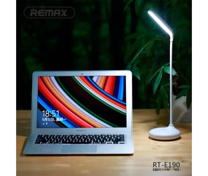 Фото - настільний світлодіодний світильник Лампа настольная REMAX LED Eye Protecting RT-E190 1.5Вт white