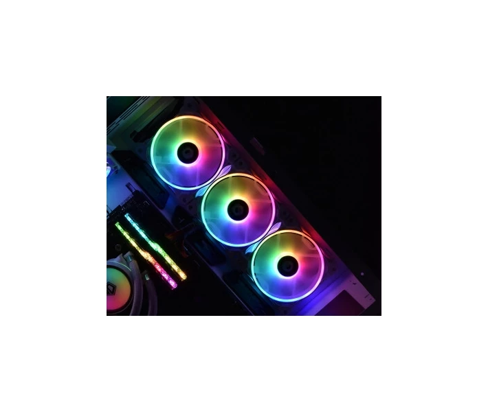Фото - Системи охолодження Кулер для корпусу ID-Cooling ZF-12025-ARGB-TRIO-SNOW